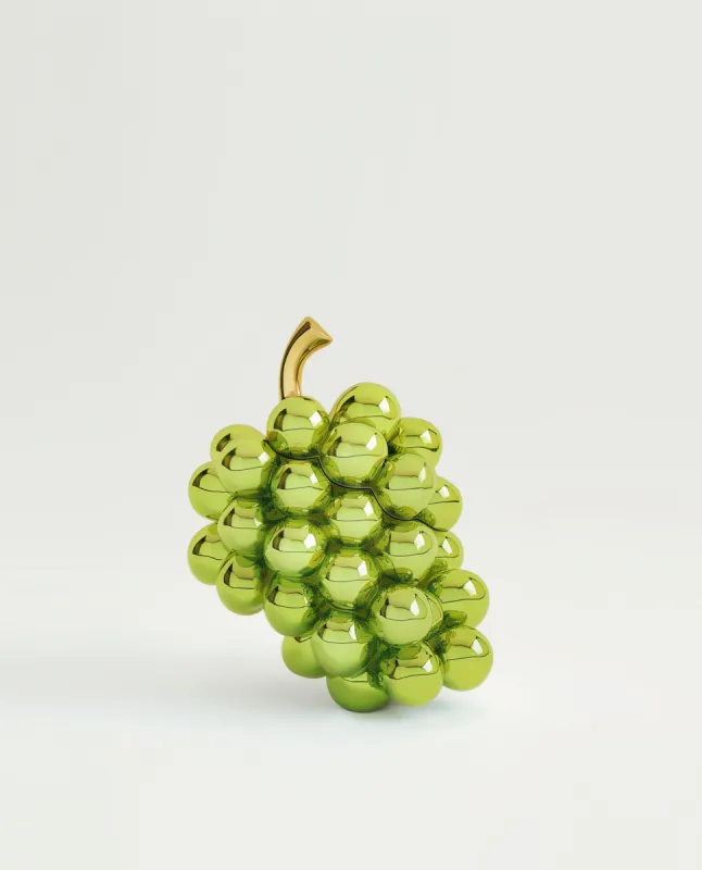 Eleanor Metallic Grapes Clutch - Green sold by JW PEI