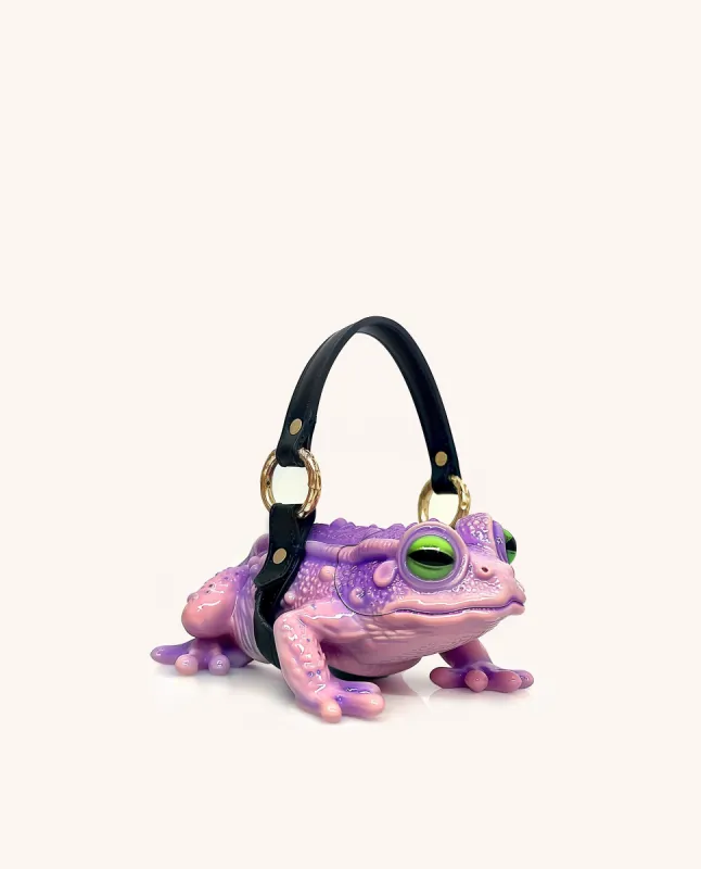Skylar Frog Top Handle Bag - Purple sold by JW PEI