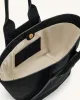 Cara Faux Suede Tote Bag - Black sold by JW PEI
