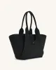 Cara Faux Suede Tote Bag - Black sold by JW PEI
