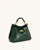 Lucia Classic Top Handbag - Green Croc sold by JW PEI