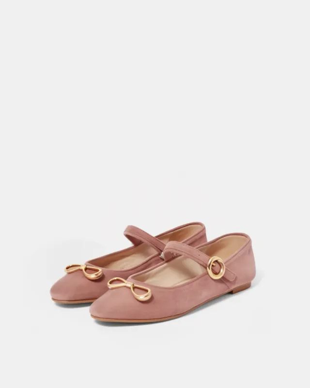 Sophia Mary Jane Ballerina Flats – Rose Pink sold by JW PEI