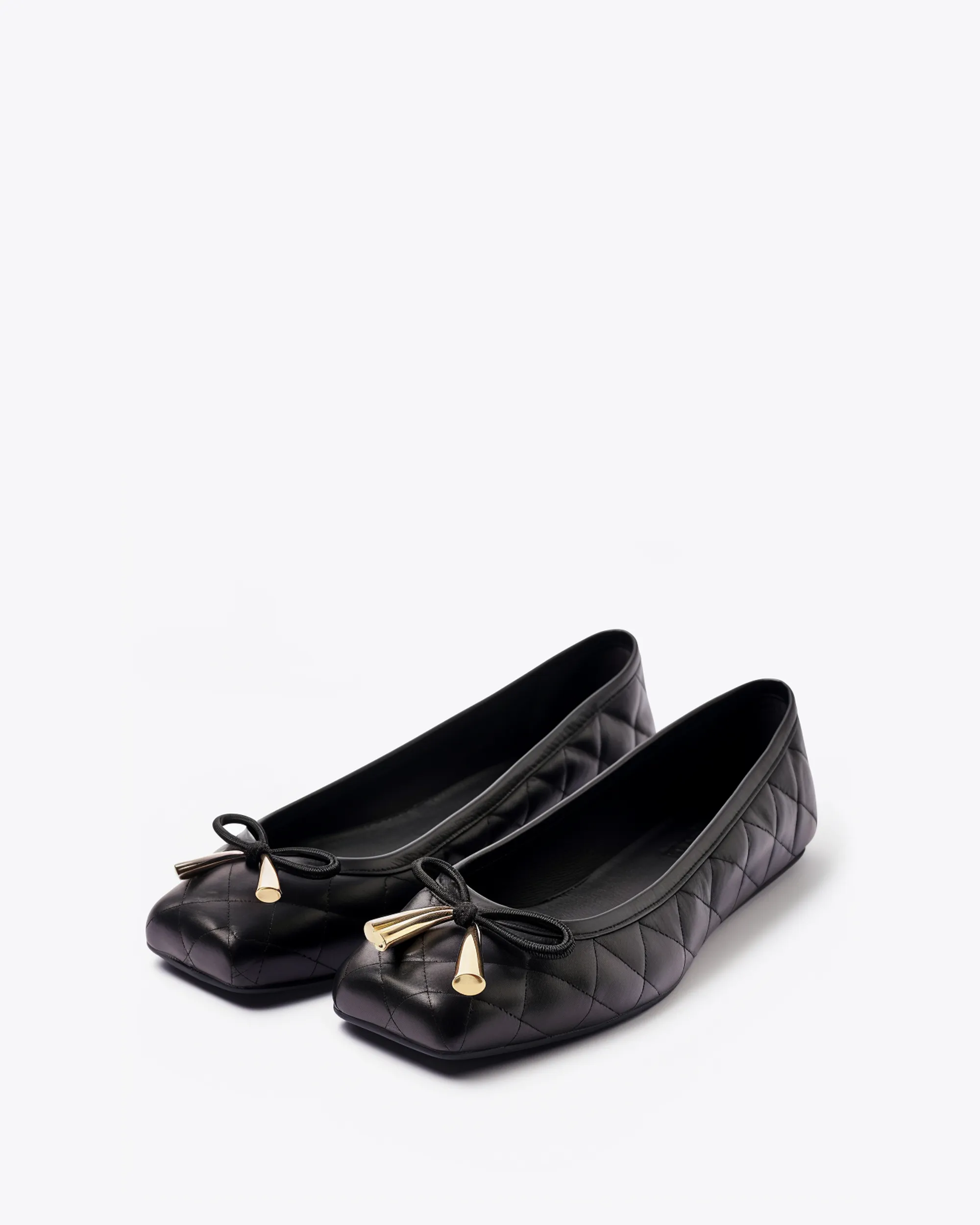 Eloise Quilted Ballet Flats – Black sold by JW PEI