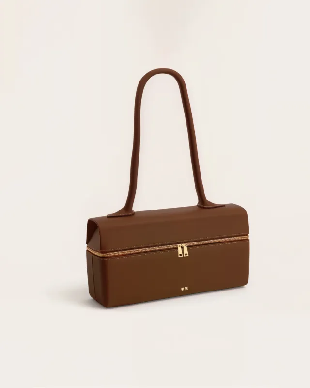 Naomi Long Shoulder Bag - Brown sold by JW PEI