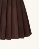 Ellie Pleated Velvet Dress - Chocolate Brown sold by JW PEI