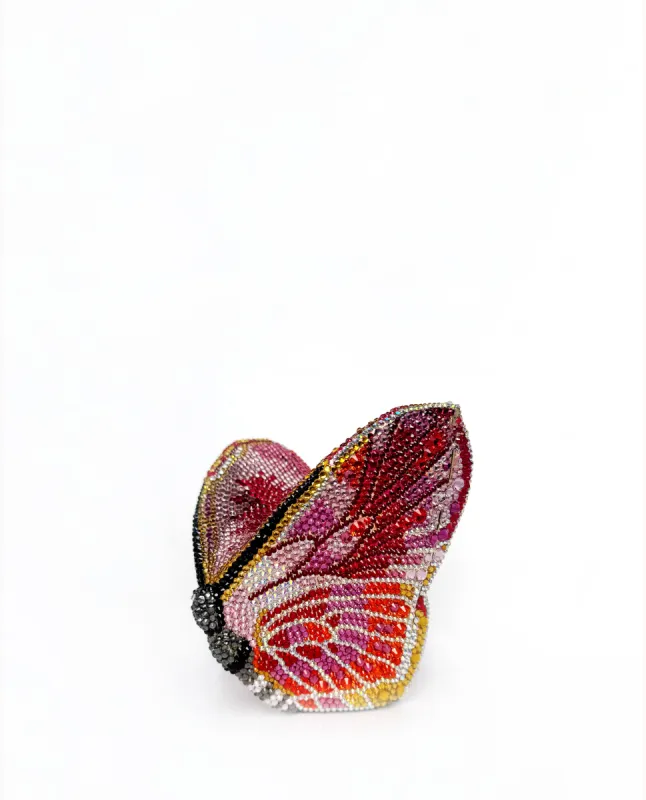 Paisley Crystal Butterfly Clutch - Multicolor sold by JW PEI