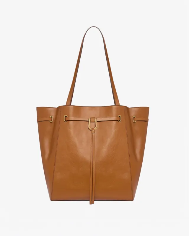 Valentina Leather Tote Bag - Brown sold by JW PEI