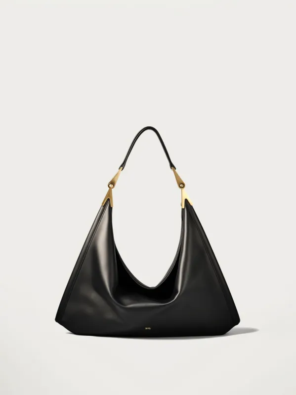 Paisley Triangle Hobo Bag - Black sold by JW PEI