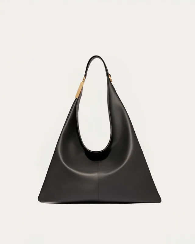 Autumn Triangle Hobo Bag - Black sold by JW PEI