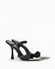 Aaliyah Metal Pointed-toe Strappy High Heel Sandals - Black sold by JW PEI