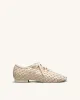 Kayla Weave Strap Flat Shoes - Beige sold by JW PEI