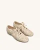 Kayla Weave Strap Flat Shoes - Beige sold by JW PEI