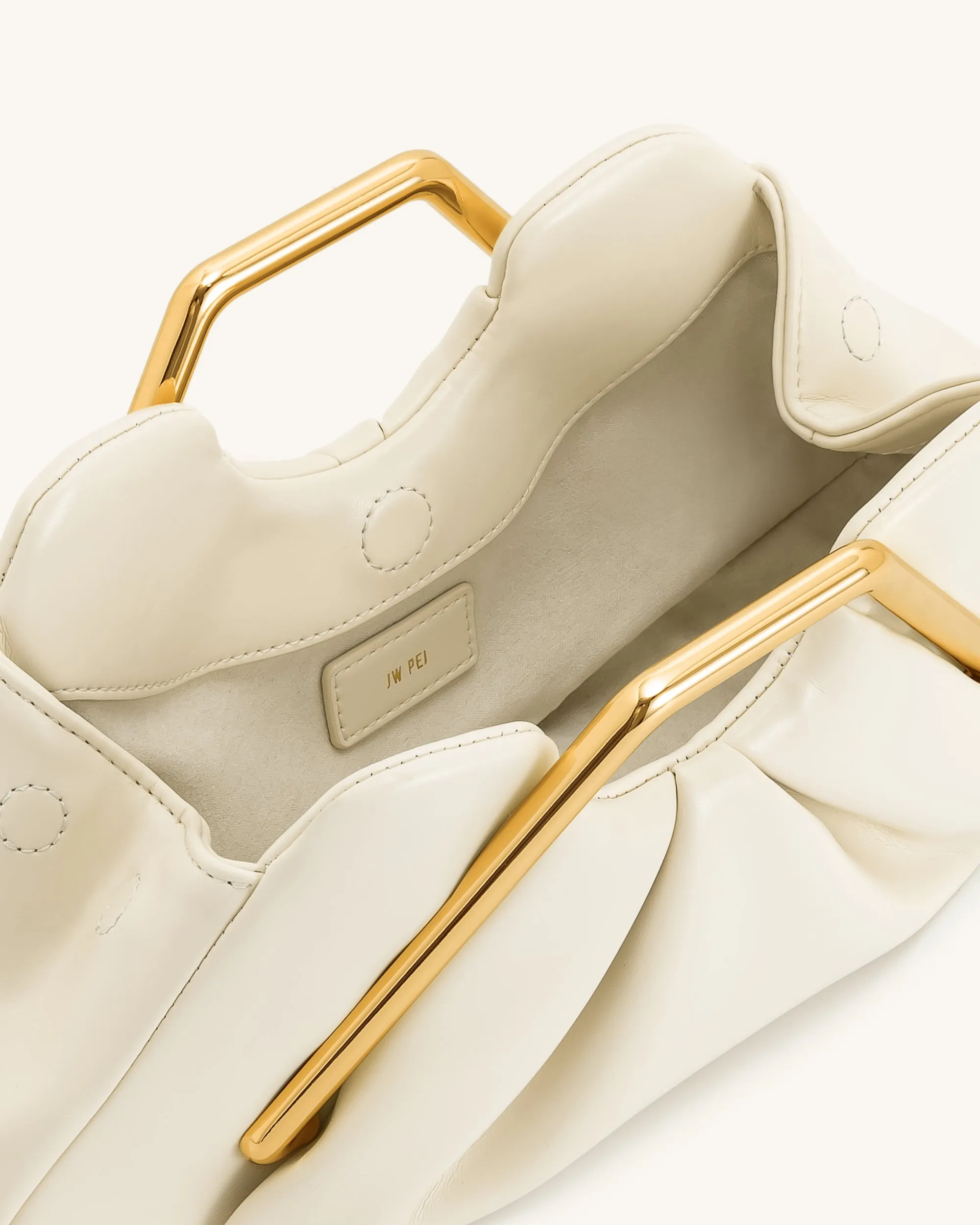 Lila Metal Frame Clutch - Ivory sold by JW PEI product image thumbnail 4