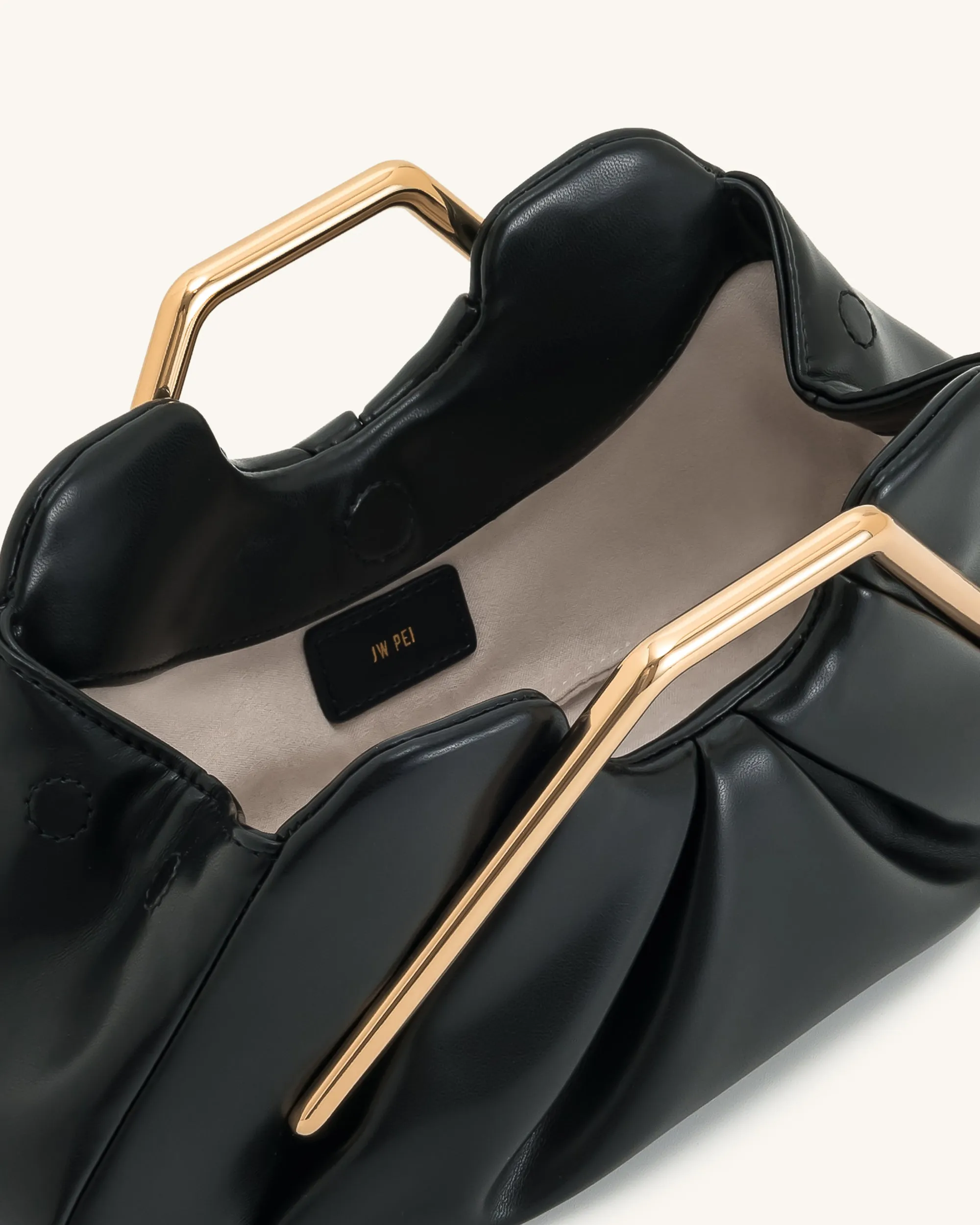 Lila Metal Frame Clutch - Black sold by JW PEI product image thumbnail 4