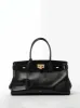 Gianna Large Leather Tote Bag - Black sold by JW PEI