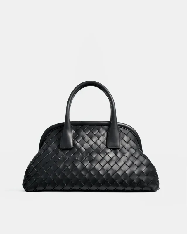 Madison Classic Leather Top Handle Bag - Black sold by JW PEI