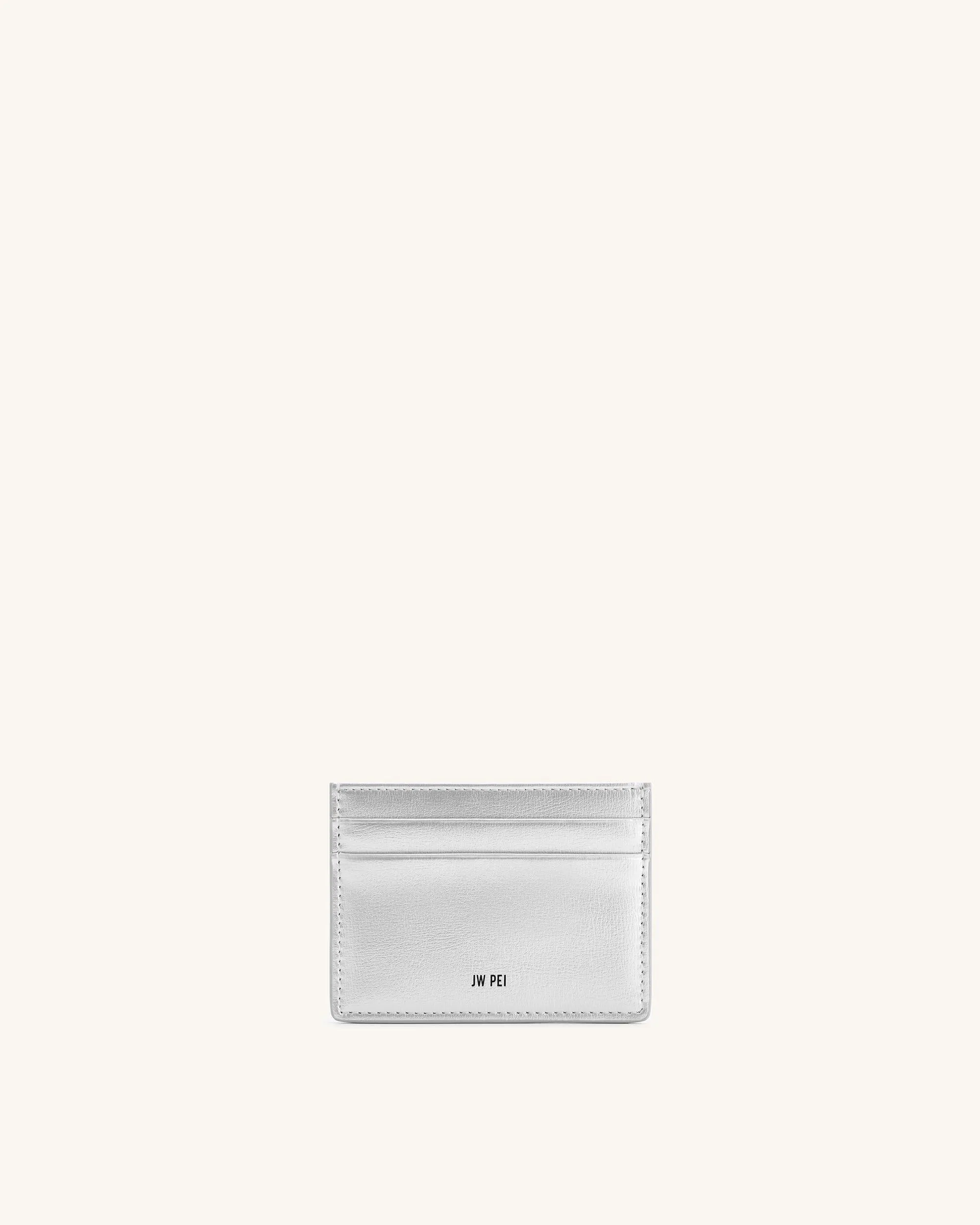 Metallic Card Holder - Silver sold by JW PEI