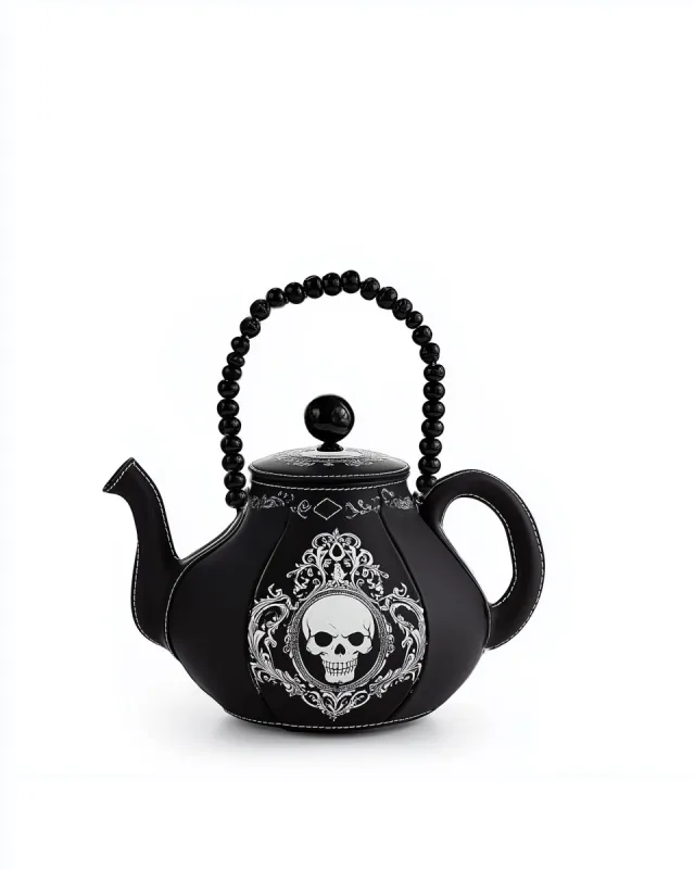 Riley Gothic Teapot Bag - Black sold by JW PEI