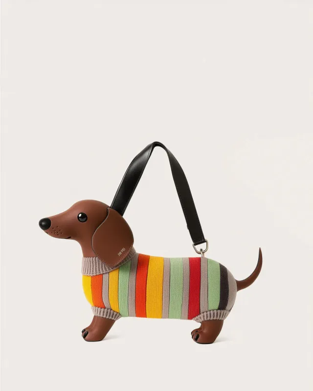 Addison Dachshund Crossbody Bag - Multicolor sold by JW PEI