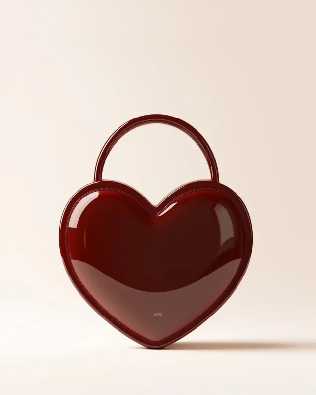 Faith Heart-Shaped Handbag - Red sold by JW PEI