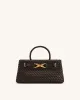 Elora Woven Tote Bag - Dark Brown sold by JW PEI