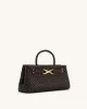 Elora Woven Tote Bag - Dark Brown sold by JW PEI