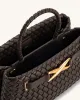 Elora Woven Tote Bag - Dark Brown sold by JW PEI