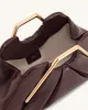 Lila Metal Frame Clutch - Burgundy sold by JW PEI
