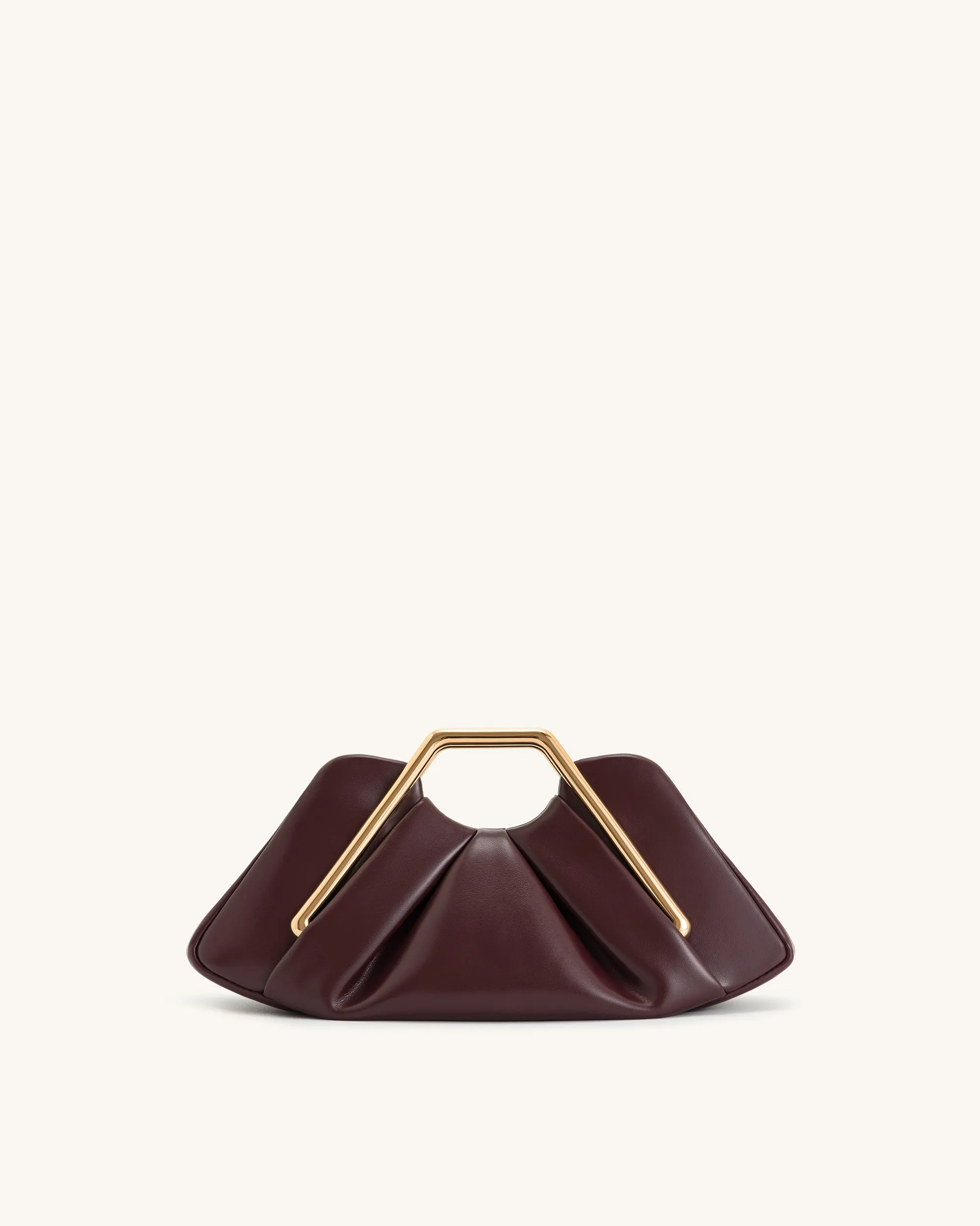 Lila Metal Frame Clutch - Burgundy sold by JW PEI