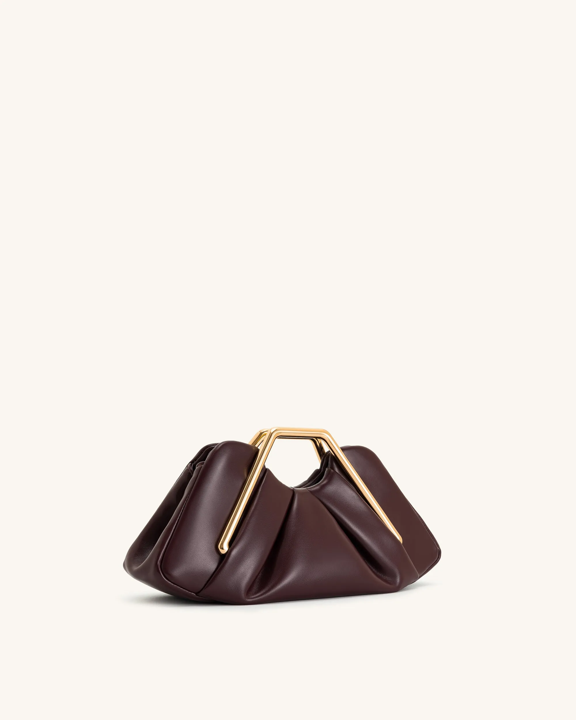 Lila Metal Frame Clutch - Burgundy sold by JW PEI product image thumbnail 2