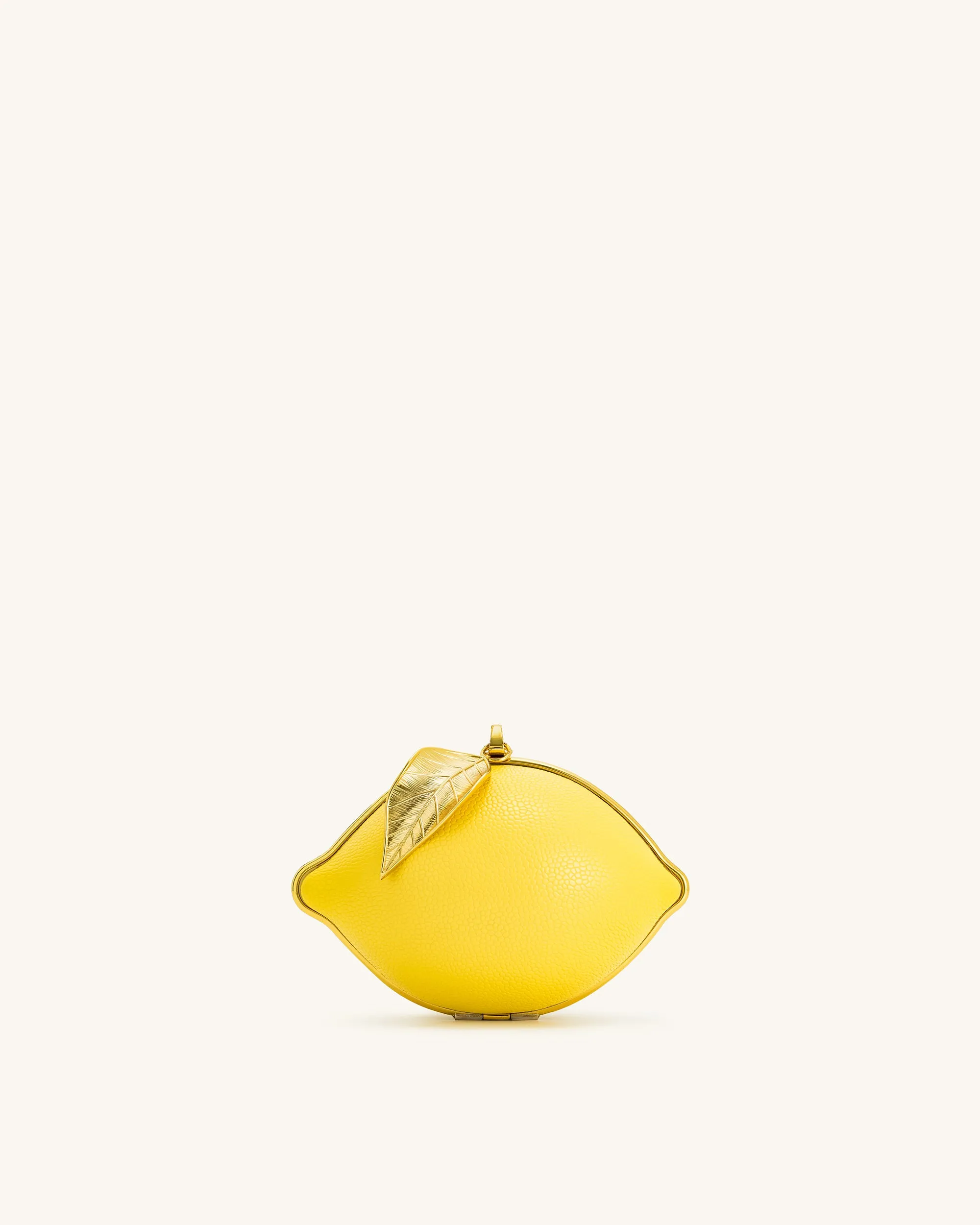 Tori Vegan Leather Metal Structure Clutch - Lemon Yellow sold by JW PEI product image thumbnail 2