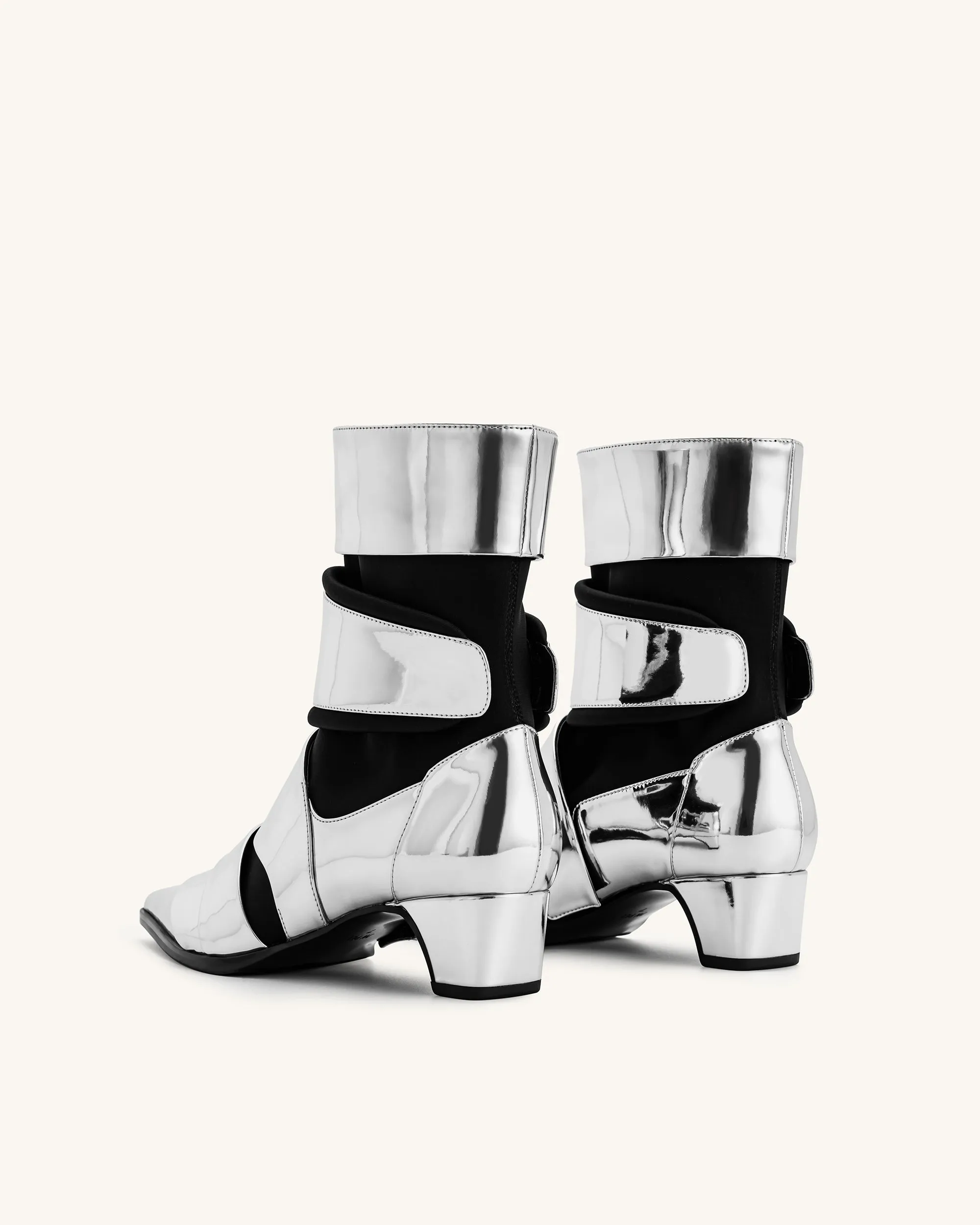 Emily Strap Ankle Boots - Silver sold by JW PEI product image thumbnail 2