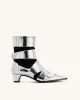 Emily Strap Ankle Boots - Silver sold by JW PEI