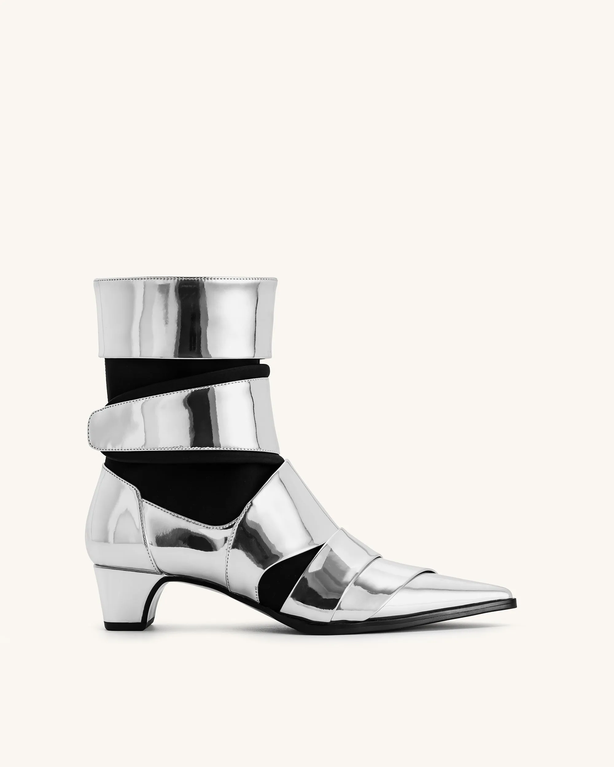 Emily Strap Ankle Boots - Silver sold by JW PEI product image thumbnail 4