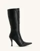 Odette Futuristic Heeled Bike Boots - Black sold by JW PEI