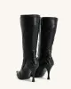 Odette Futuristic Heeled Bike Boots - Black sold by JW PEI