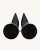 Odette Futuristic Heeled Bike Boots - Black sold by JW PEI