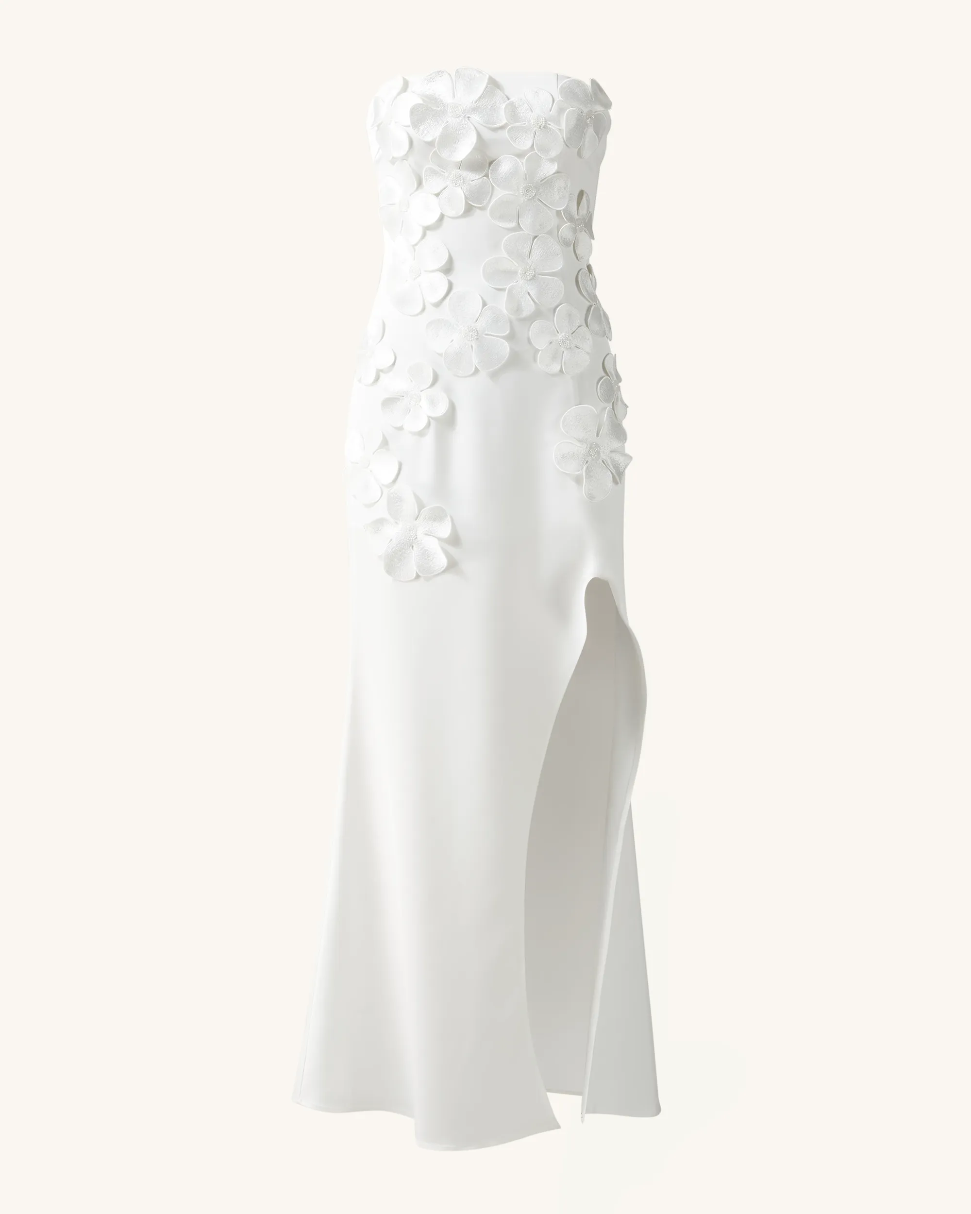 Floral Embroidered Long Dress - White sold by JW PEI product image thumbnail 2