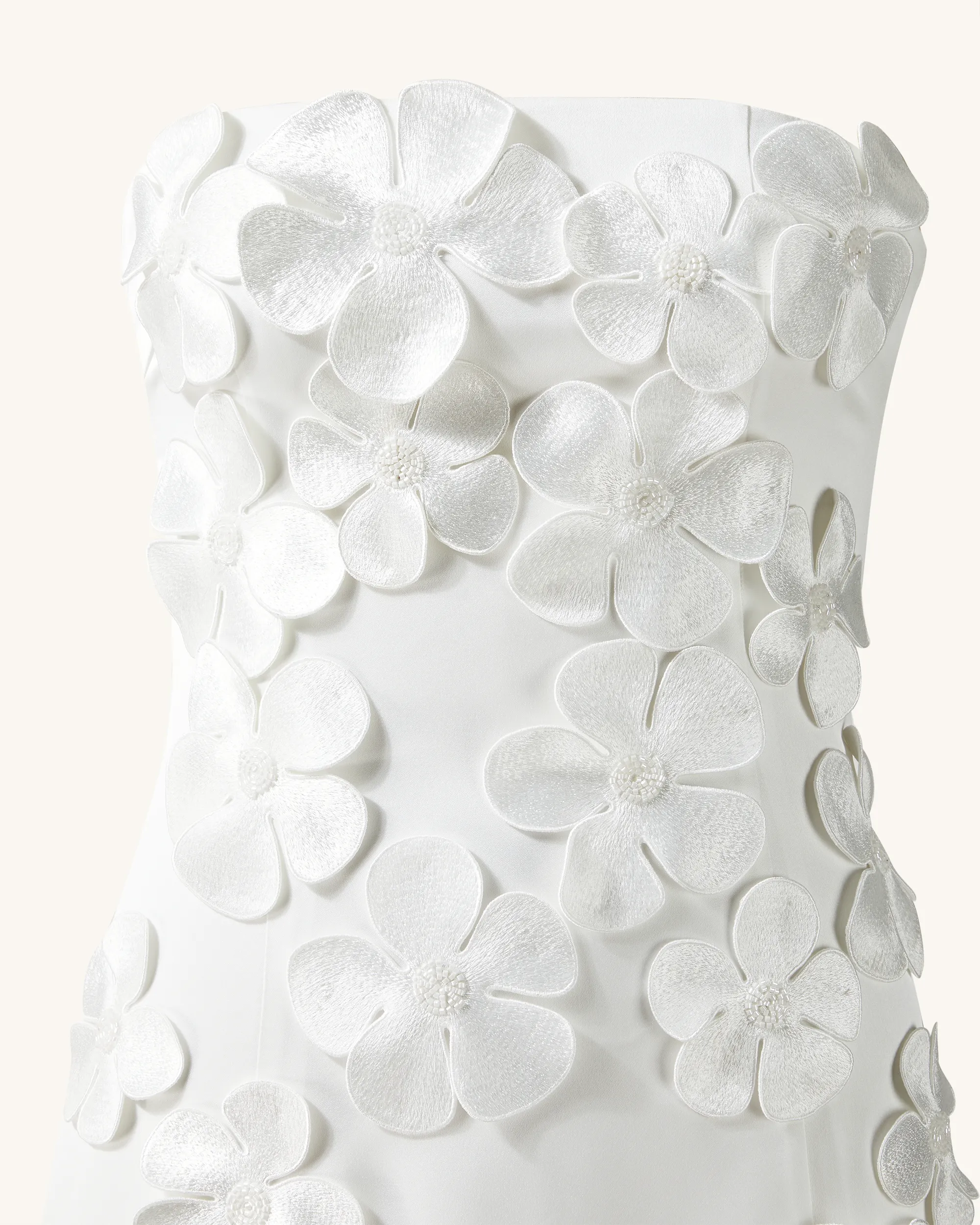 Floral Embroidered Long Dress - White sold by JW PEI product image thumbnail 4