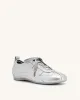 Ferne Streamlined Lustrous Sneakers  - Silver sold by JW PEI
