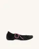 Caitlin Lace-up Ballerina Sneakers - Black sold by JW PEI