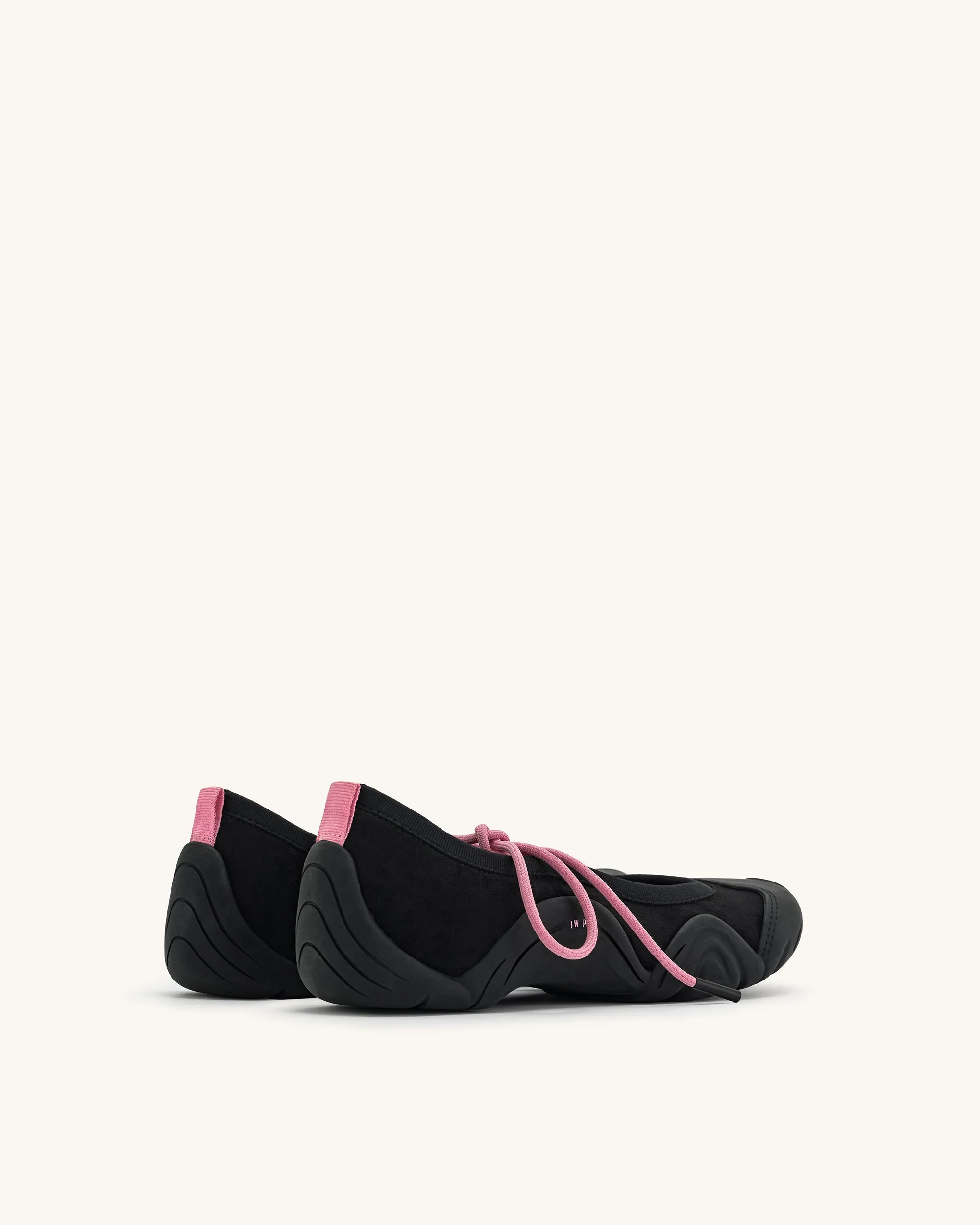 Caitlin Lace-up Ballerina Sneakers - Black sold by JW PEI product image thumbnail 3
