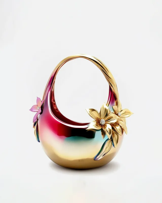 Kennedy Floral Accent Hobo Bag - Multicolor sold by JW PEI