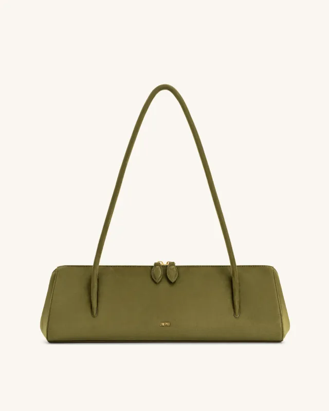Nova Baguette Style Shoulder Bag - Dark Olive sold by JW PEI