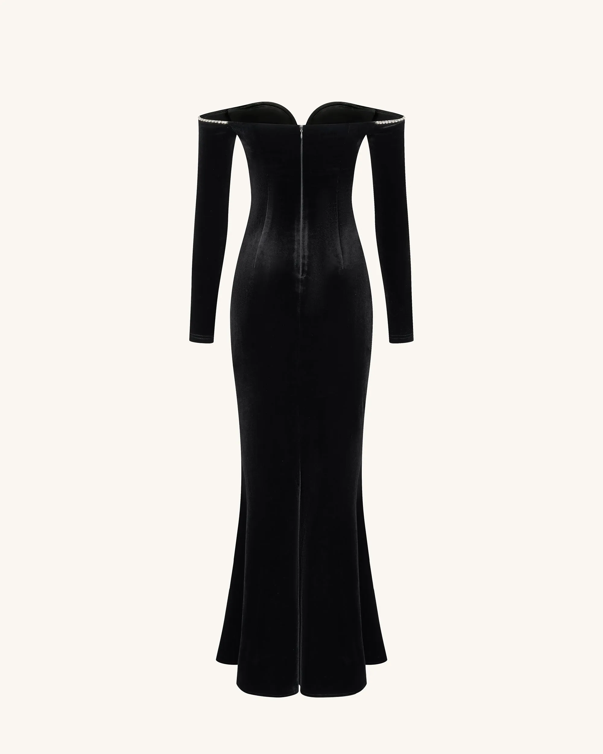 Allison Off-Shoulder Evening Gown - Black sold by JW PEI product image thumbnail 4