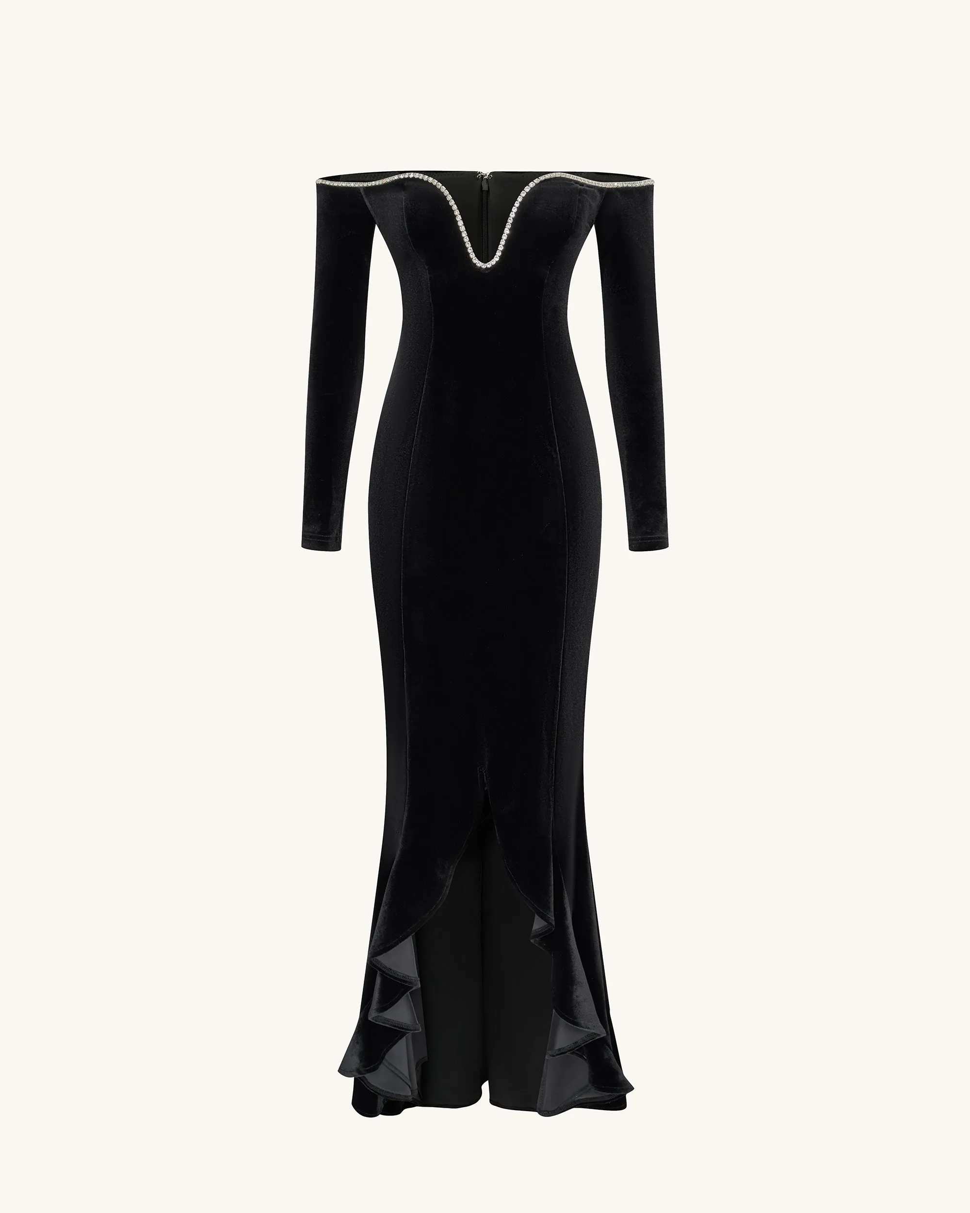 Allison Off-Shoulder Evening Gown - Black sold by JW PEI product image thumbnail 2