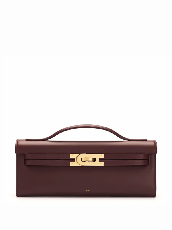 Josephine Luxe Structured Clutch - Burgundy sold by JW PEI