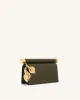 Holly Metal Pendant Embellished Clutch - Dark Olive sold by JW PEI