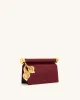 Holly Metal Pendant Embellished Clutch - Claret sold by JW PEI