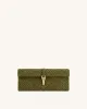 Zaria Woven Clutch - Dark Olive sold by JW PEI